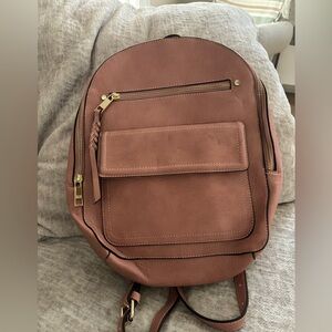 Gap Faux Leather Rose Colored Backpack